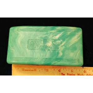 Empty Vtg Singer Domestic Buttonholer Green Container Box